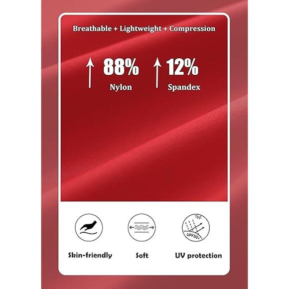 New USKOY Sz Large Swim Moisture Wiking Base Layer Shirt with SPF and rashgaurd - Picture 5 of 5